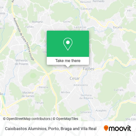 Caixibastos Alumínios mapa