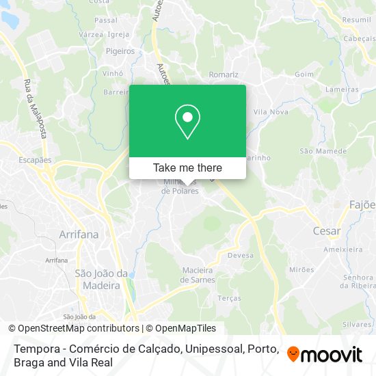 Tempora - Comércio de Calçado, Unipessoal mapa