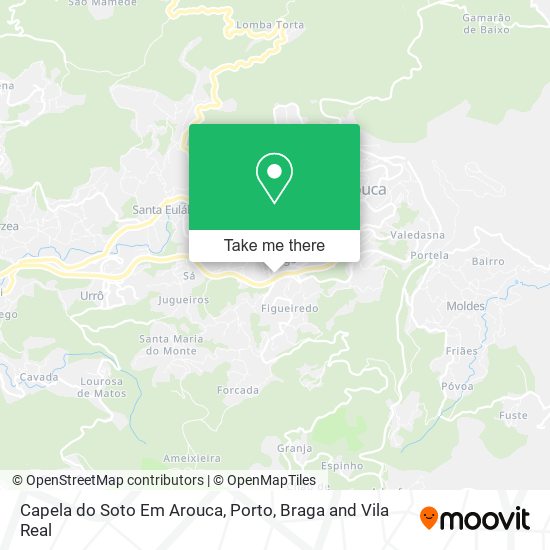 Capela do Soto Em Arouca map