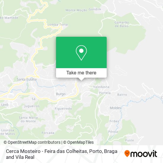 Cerca Mosteiro - Feira das Colheitas mapa
