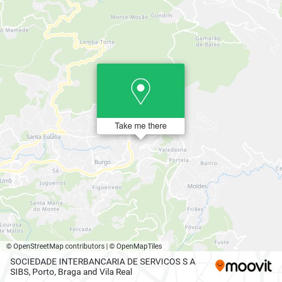 SOCIEDADE INTERBANCARIA DE SERVICOS S A SIBS map