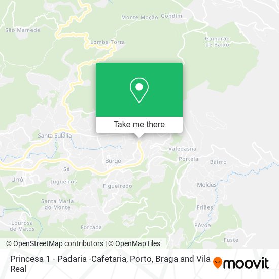 Princesa 1 - Padaria -Cafetaria mapa