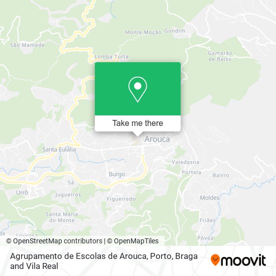 Agrupamento de Escolas de Arouca map