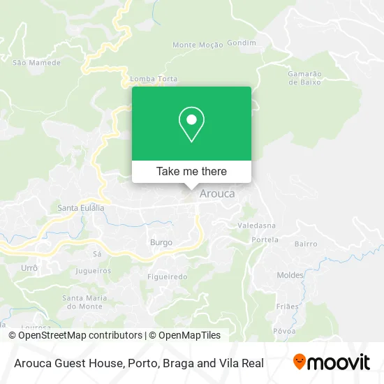 Arouca Guest House map