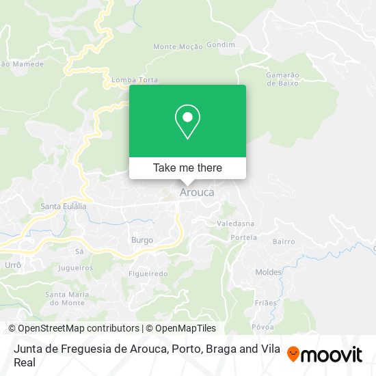 Junta de Freguesia de Arouca map