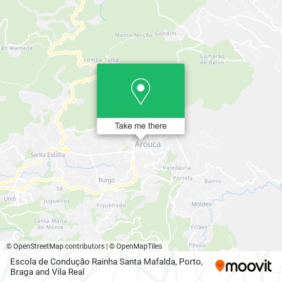 Escola de Condução Rainha Santa Mafalda mapa