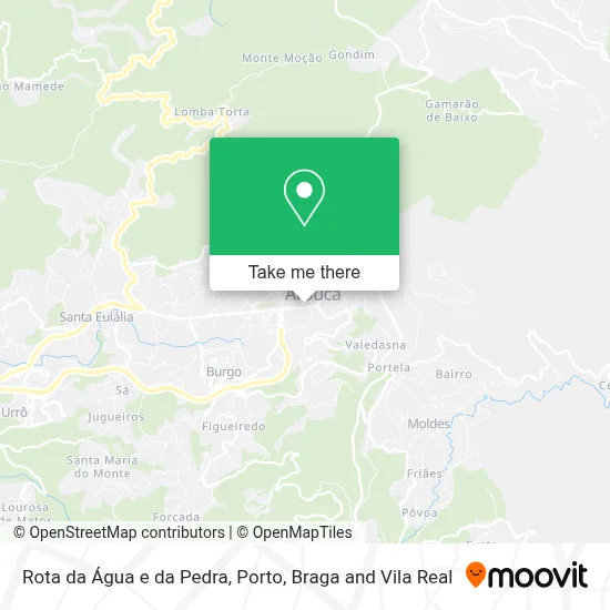 Rota da Água e da Pedra map