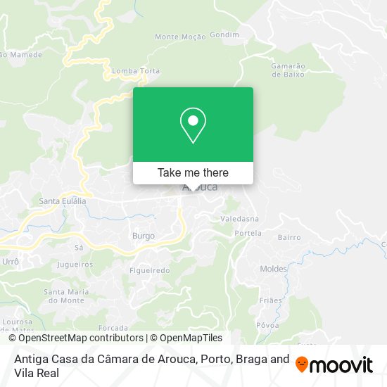Antiga Casa da Câmara de Arouca map