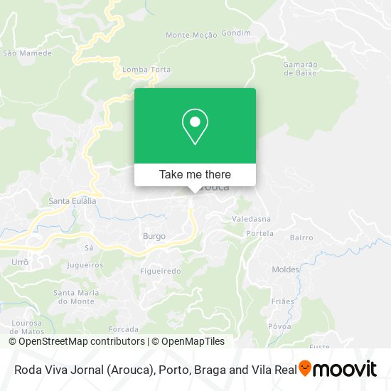 Roda Viva Jornal (Arouca) map