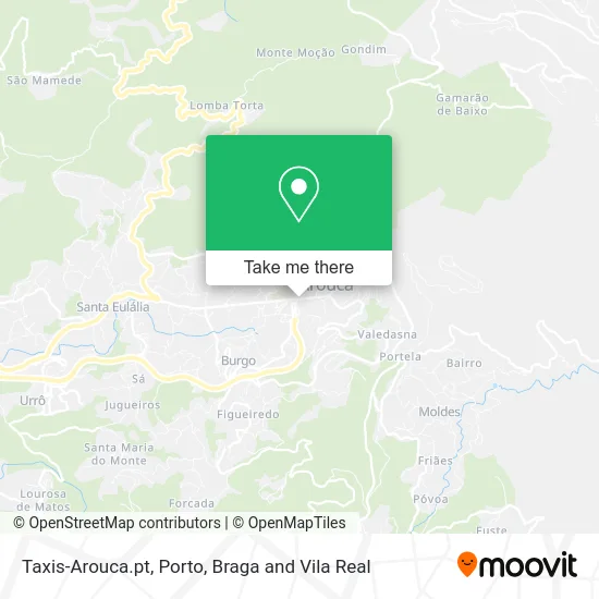 Taxis-Arouca.pt map
