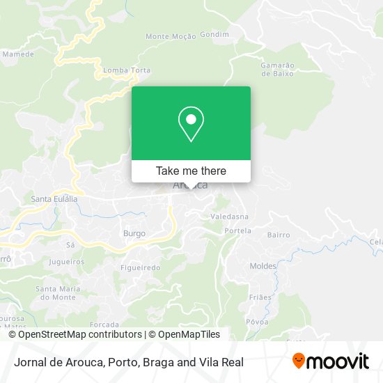 Jornal de Arouca mapa