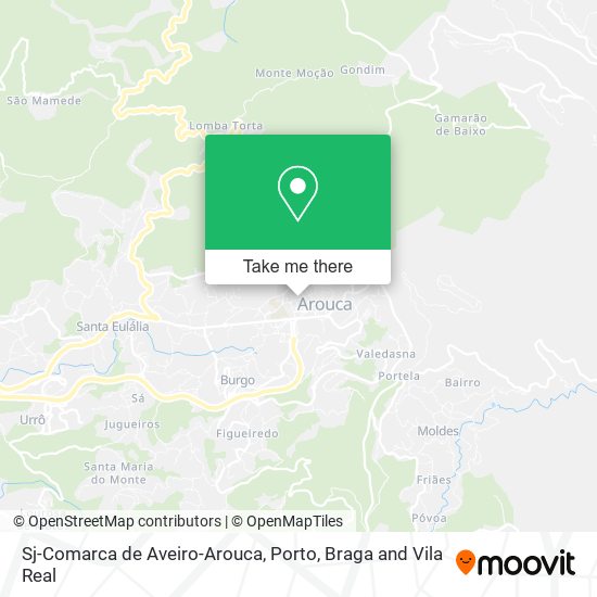 Sj-Comarca de Aveiro-Arouca map