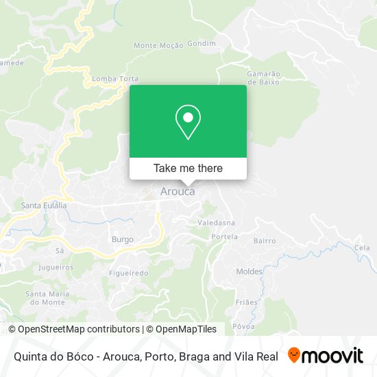 Quinta do Bóco - Arouca map