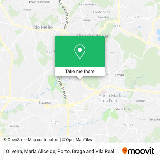 Oliveira, Maria Alice de mapa