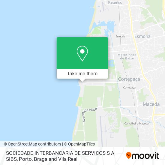 SOCIEDADE INTERBANCARIA DE SERVICOS S A SIBS map