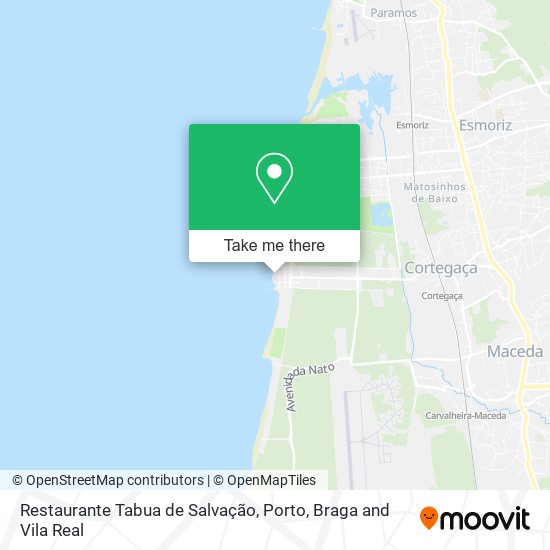 Restaurante Tabua de Salvação mapa