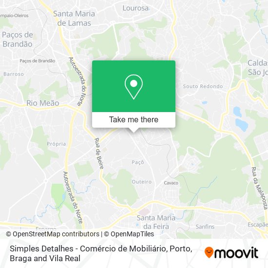 Simples Detalhes - Comércio de Mobiliário map