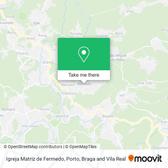 Igreja Matriz de Fermedo map