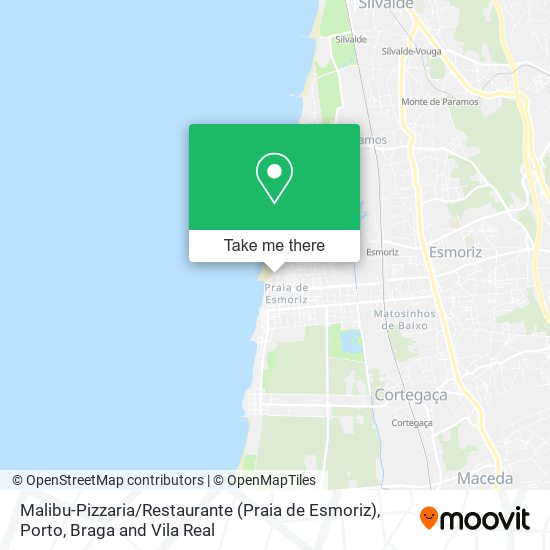 Malibu-Pizzaria / Restaurante (Praia de Esmoriz) map