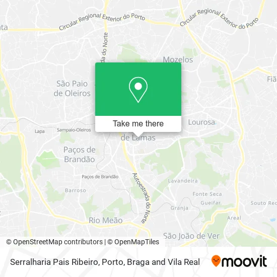 Serralharia Pais Ribeiro map