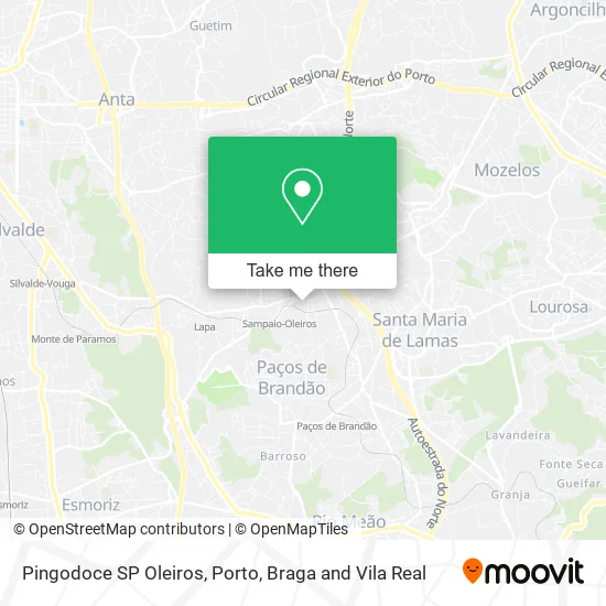 Pingodoce SP Oleiros map