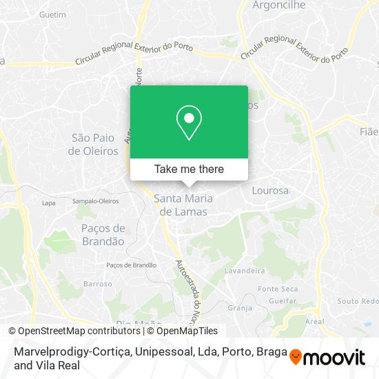 Marvelprodigy-Cortiça, Unipessoal, Lda mapa