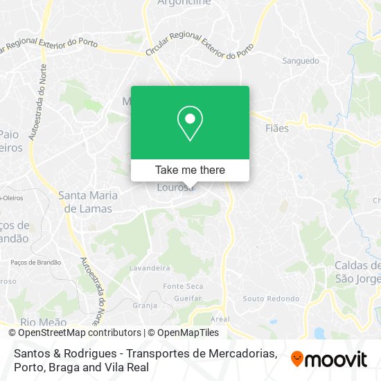 Santos & Rodrigues - Transportes de Mercadorias mapa