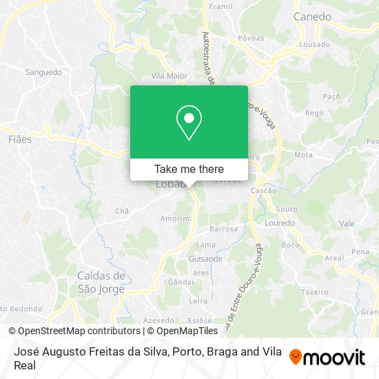 José Augusto Freitas da Silva mapa