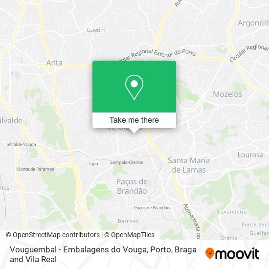 Vouguembal - Embalagens do Vouga mapa