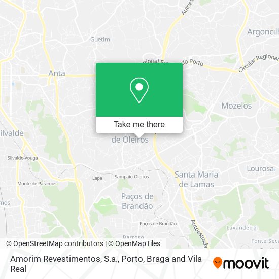 Amorim Revestimentos, S.a. mapa