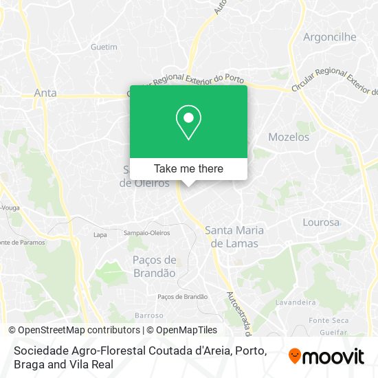 Sociedade Agro-Florestal Coutada d'Areia map
