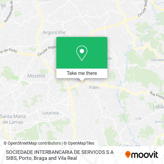 SOCIEDADE INTERBANCARIA DE SERVICOS S A SIBS map