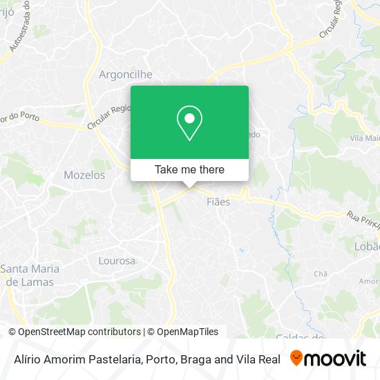 Alírio Amorim Pastelaria mapa