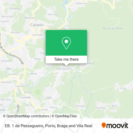 EB. 1 de Pessegueiro map