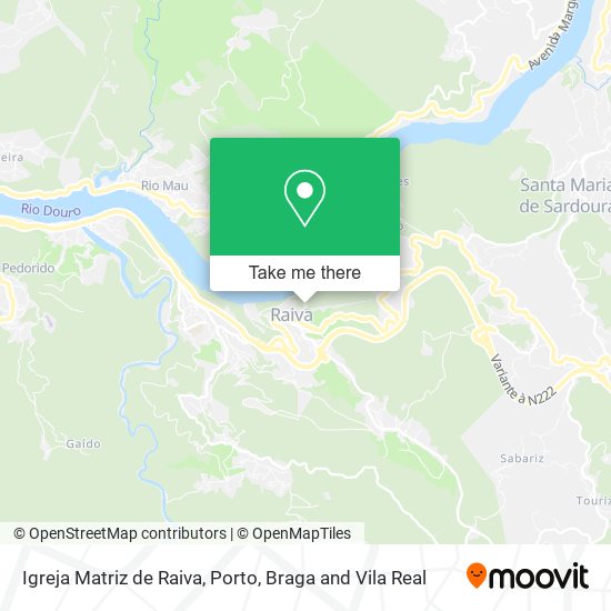 Igreja Matriz de Raiva map