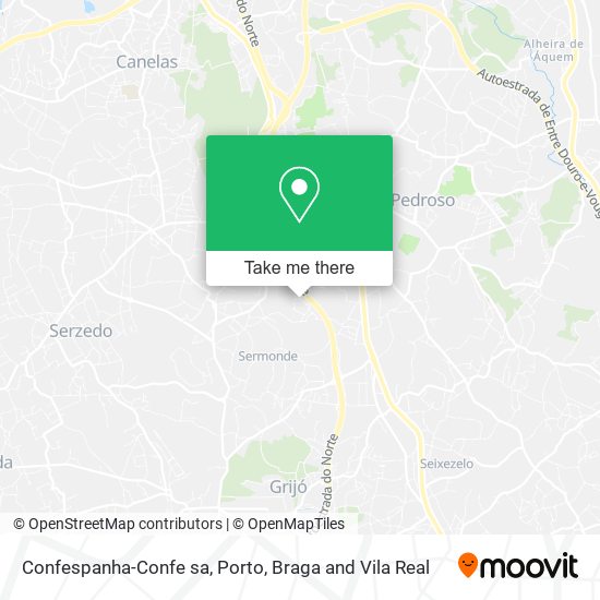 Confespanha-Confe sa mapa