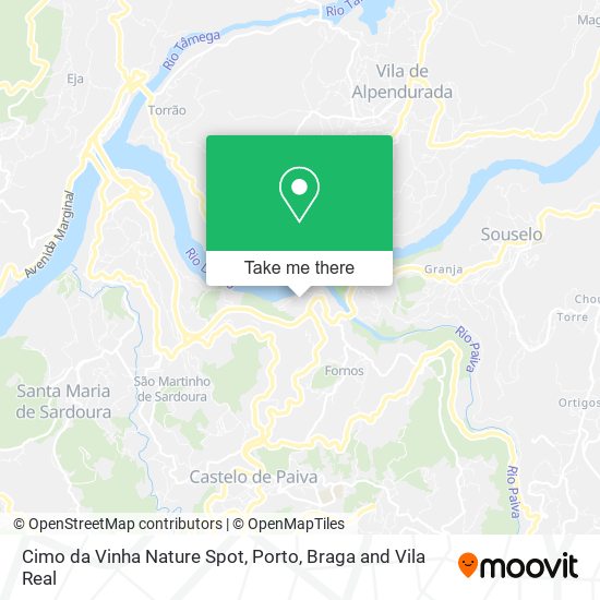 Cimo da Vinha Nature Spot map
