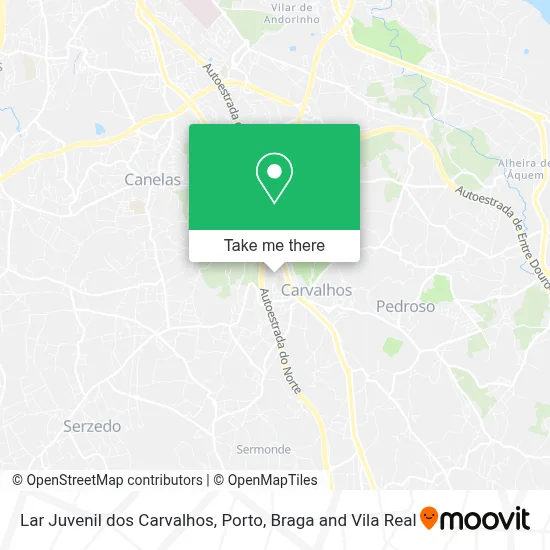 Lar Juvenil dos Carvalhos map