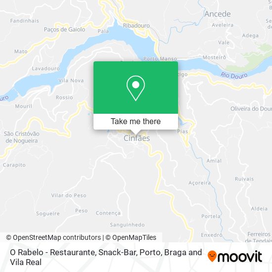 O Rabelo - Restaurante, Snack-Bar mapa
