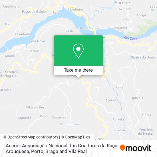 Ancra - Associação Nacional dos Criadores da Raça Arouquesa map