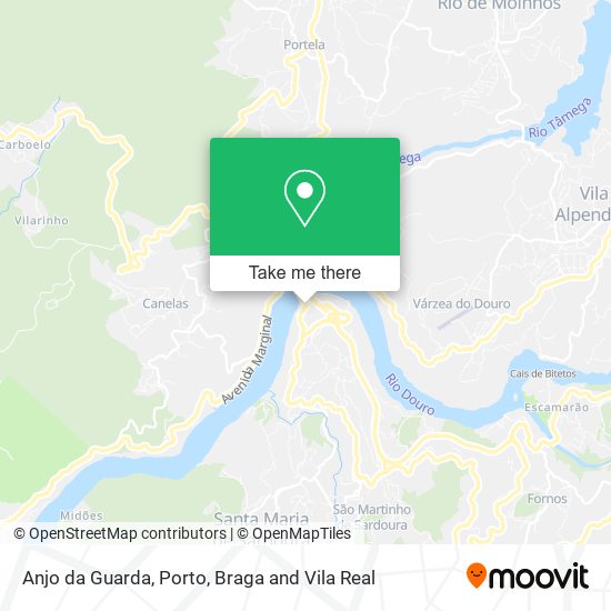 Anjo da Guarda mapa