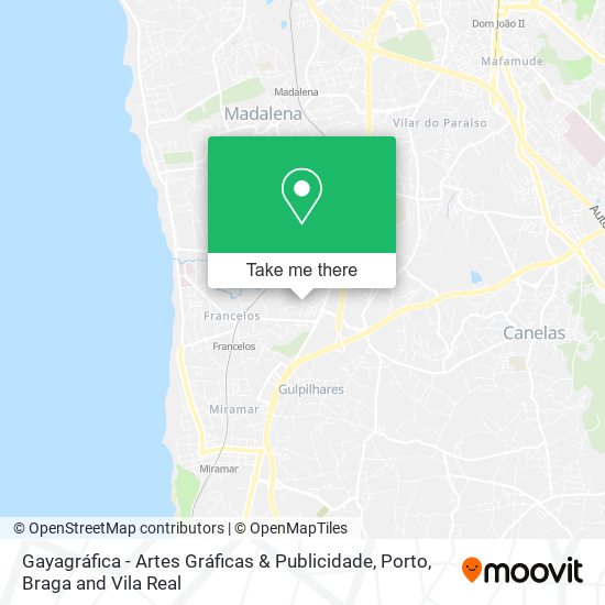 Gayagráfica - Artes Gráficas & Publicidade map