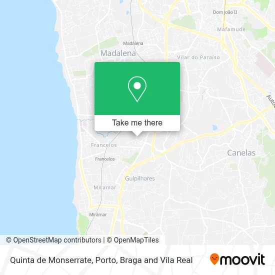 Quinta de Monserrate map