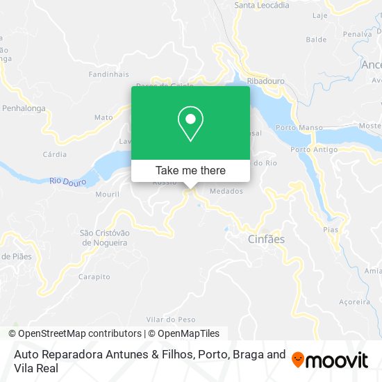 Auto Reparadora Antunes & Filhos mapa