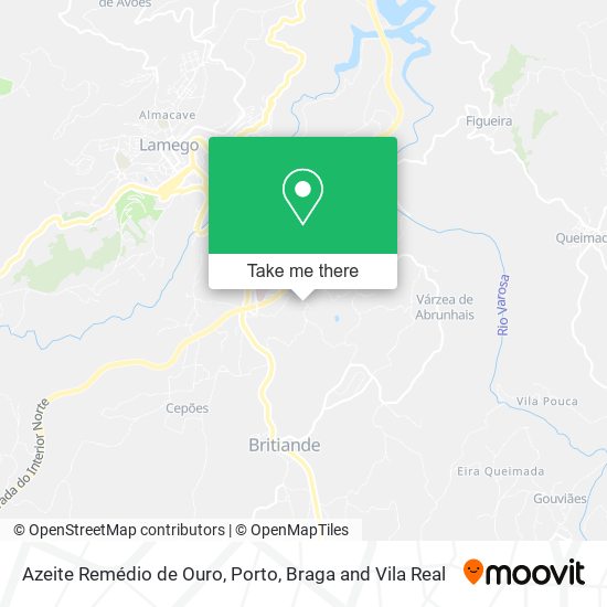 Azeite Remédio de Ouro mapa