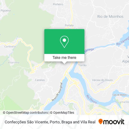 Confecções São Vicente mapa