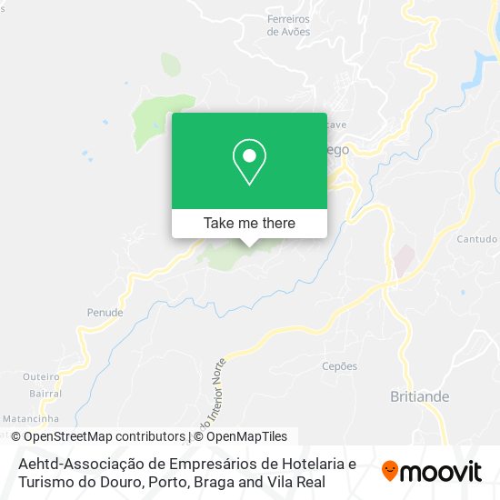 Aehtd-Associação de Empresários de Hotelaria e Turismo do Douro map