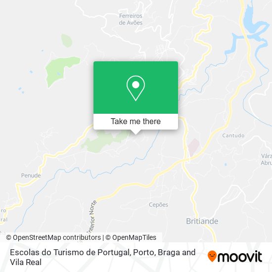 Escolas do Turismo de Portugal map