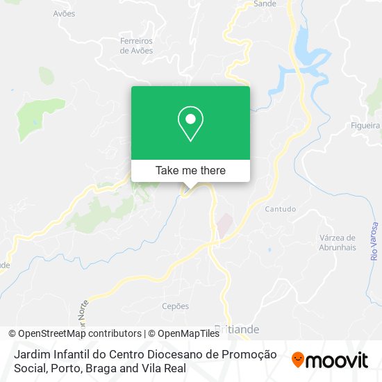 Jardim Infantil do Centro Diocesano de Promoção Social mapa