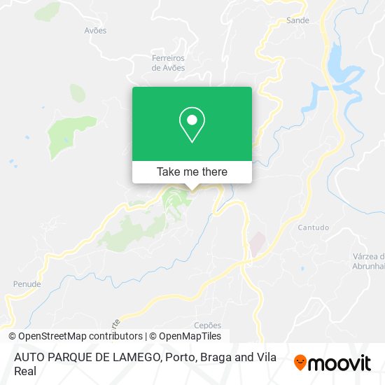 AUTO PARQUE DE LAMEGO map